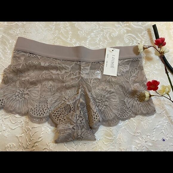 💥 I Lumie Boy short Sexy Floral Lace  Panties M - Picture 8 of 11